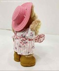 Furskins Brown Pink Floral Hattie Plush Bear Collectible Toy 1986 Wendy's — photo 3