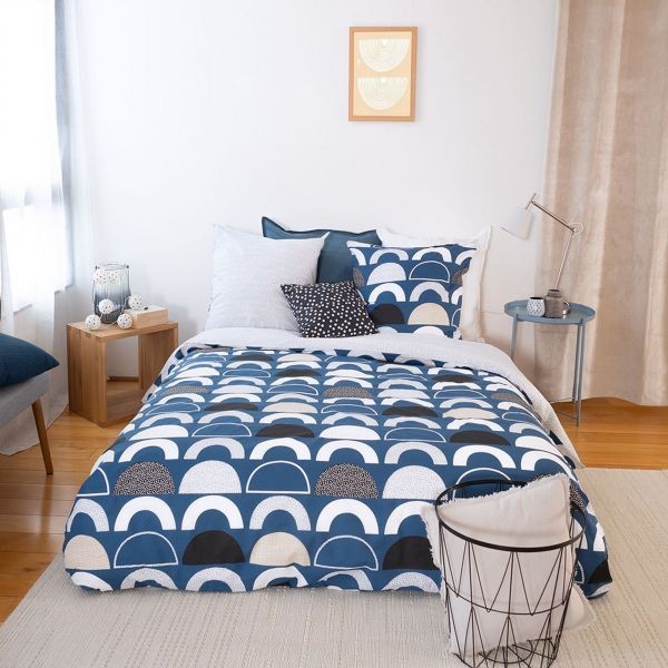 Housse de couette 240x260 Berlioz en coton pour une chambre parentale cocooning