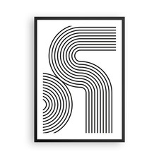 Poster 50x70cm Linee Minimalista Pezzo Stampe Immagini Quadri Moderni Murale