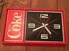 Vintage Enjoy Coke Coca Cola 1984 Electric 23 x13 x 3 in clock For Parts/Repair