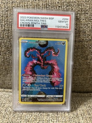 2023 Pokemon Swsh Black Star Promo Galarian Moltres #284 Crown