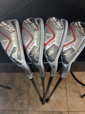 Tour Edge Hot Launch E 523 Iron Woods 6,7,9, Approach Wedge RH Jumbo Grips