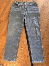 Lee Riders 157187S Jeans Women's 16 W L Blue Denim Relaxed Fit