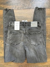 ZARA Black NWT Jeans Women Size 2 Mid Rise Ankle Skinny Leg Stretch NEW C2