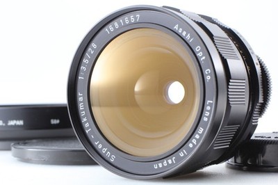 [MINT w/Hood] Rare 58mm Filter PENTAX Super Takumar 28mm F/3.5 Wide Angle Japan
