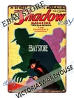 1933 Vintage Shadow Crime Pulp Mystery cover art Tin Sign wall posters bedroom