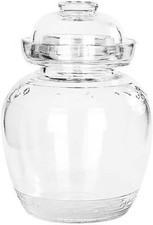 Glass Jar Fermentation Jar, Pickle with Water 2.5L Small, transparent 