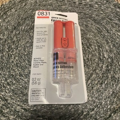  HFT Quick Setting Epoxy Adhesive Single Use 0.2oz 5.6g Item 96031 New  0831