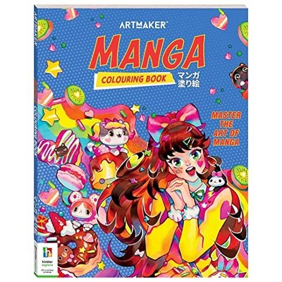 ArtMaker Manga Colouring Book | 64 Pages | ..., Hinkler
