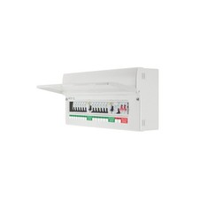 British General Consumer Unit Fuse Box 12 Way Populated High Integrity Dual RCD