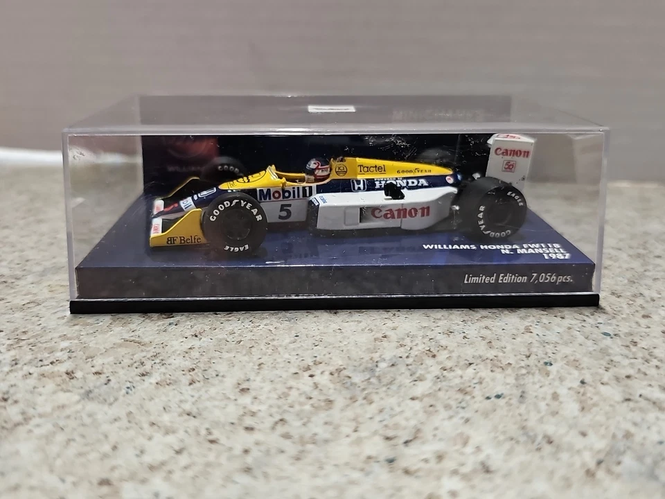 Paul's Model Art Minichamps F1 1987 Williams Honda FW 1B N. Mansell 1:43 ¡Lmtd! Foto 4 de 4