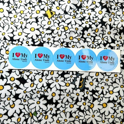 Supreme I Love My Alone Time Authentic New Sticker Sheet Car Window Decal