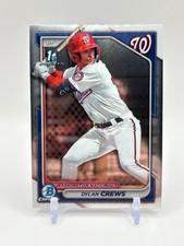 2024 Bowman Dylan Crews 1st Chrome #BCP-23 Washington Nationals