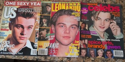 Leonardo DiCaprio Y2K Vintage '90s Magazine Lot Of Three