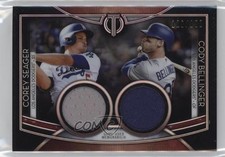 2020 Topps Tribute Dual Player Relics 120/150 Corey Seager Cody Bellinger 3b8