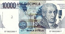 Italien Banknote Schein 10.000 Lire 1984 Banca D'Italia P-112c