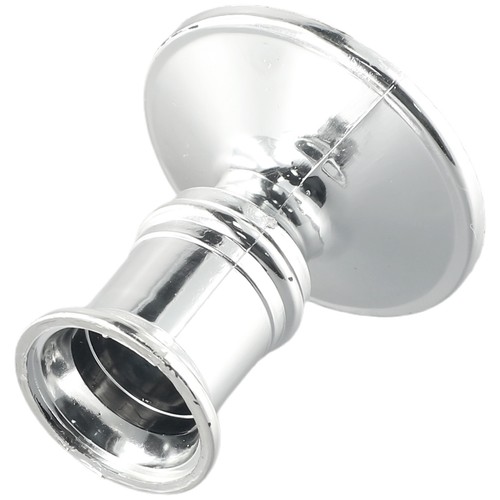Kit Base Vela Duradera Recubierta Plástico Centros Forma Plata - Imagen 11 de 12