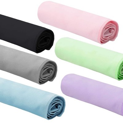 2er Set Sporthandtücher Soft-Touch Polyester und Polyamid Handtuch Badetuch