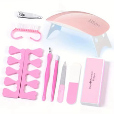 LINMANDA Professional USB Electric Nail Drill Polish File Kit with UV LED Nail L