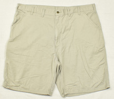 Carhartt B283 TAN Men's Size 44 Canvas Utility Work Shorts Khaki