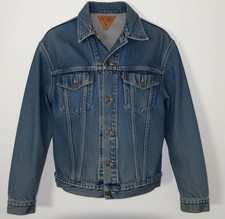 Vintage Shawnee Denim Jean Jacket Mens 42L Cowboy Button Up Trucker Style USA