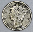 1925-S Mercury Dime 90% Silver San Francisco XF EF Extra Fine