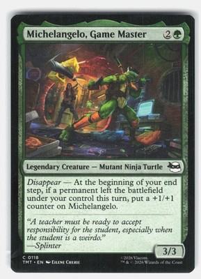 Michelangelo, Game Master 118 Magic Teenage Mutant Ninja Turtles *NM*