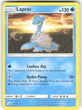 Lapras 31/181 Rare Team Up Pokemon Moderately Played