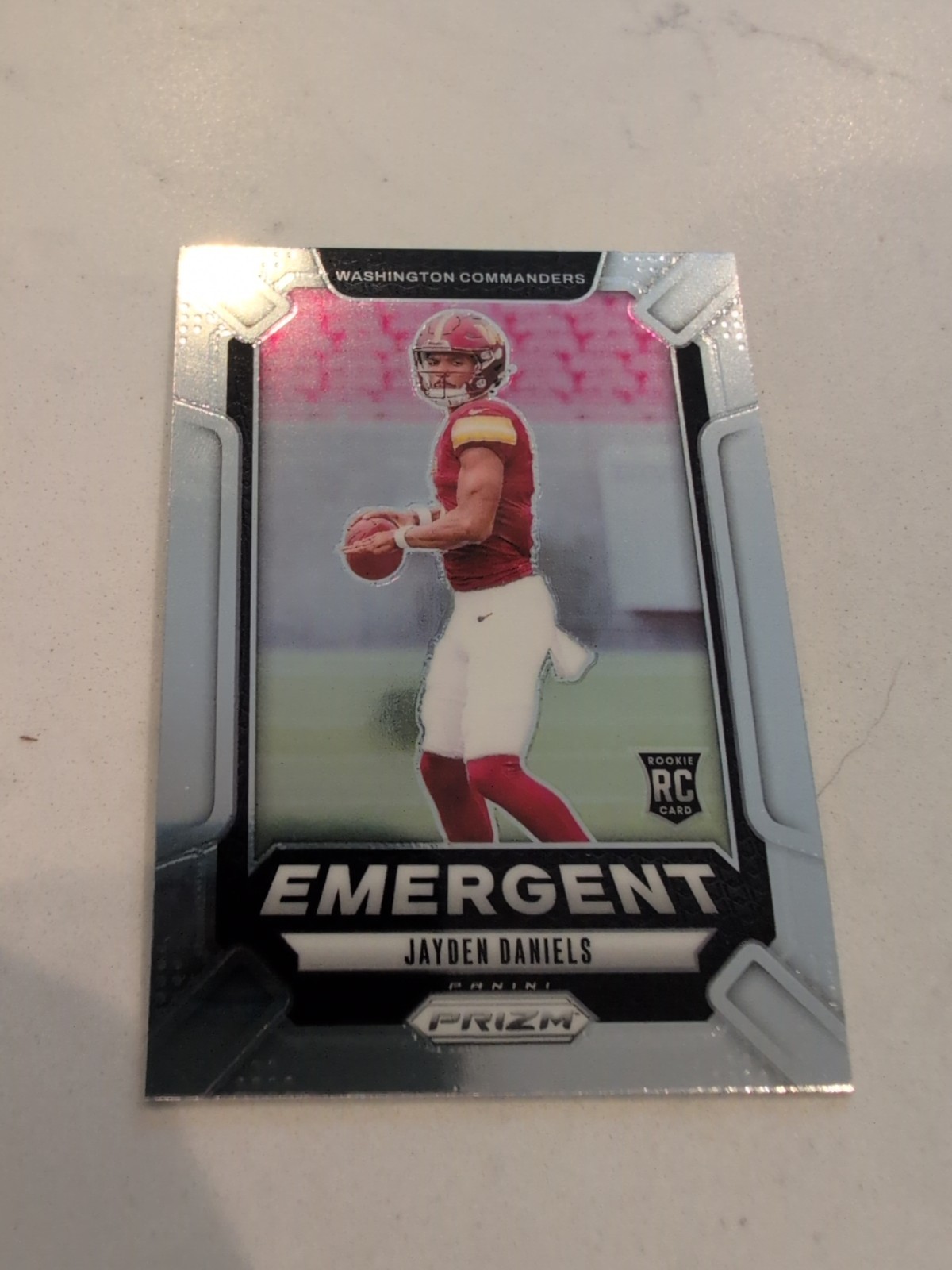 2024 Prizm Jayden Daniels Emergent RC Rookie #2 Commanders