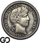 1913 Barber Dime, VF++/XF
