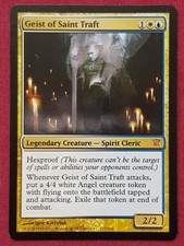 Magic The Gathering INNISTRAD GEIST OF SAINT TRAFT white/blue card MTG
