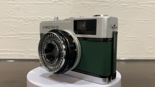 Appareil Photo OLYMPUS TRIP 35 Vert Foncé – Argentique Point & Shoot – Fabriqué Au Japon