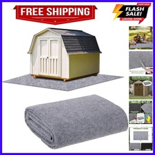 6.6 x 4 FT Outdoor Storage Shed Mat Waterproof Storage Shed Flooring Mat Thic...