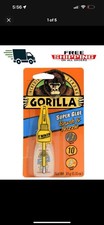Gorilla Super Glue with Brush  Nozzle Applicator, 10 Gram, Clear