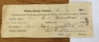 51 Virginia regiment Wythe County Va Southern Soldier 1863 Civil War Document #4