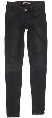 Levi's 710 Super Damen Jeans schwarz Skinny Slim Stretch W25 L30 (94420)