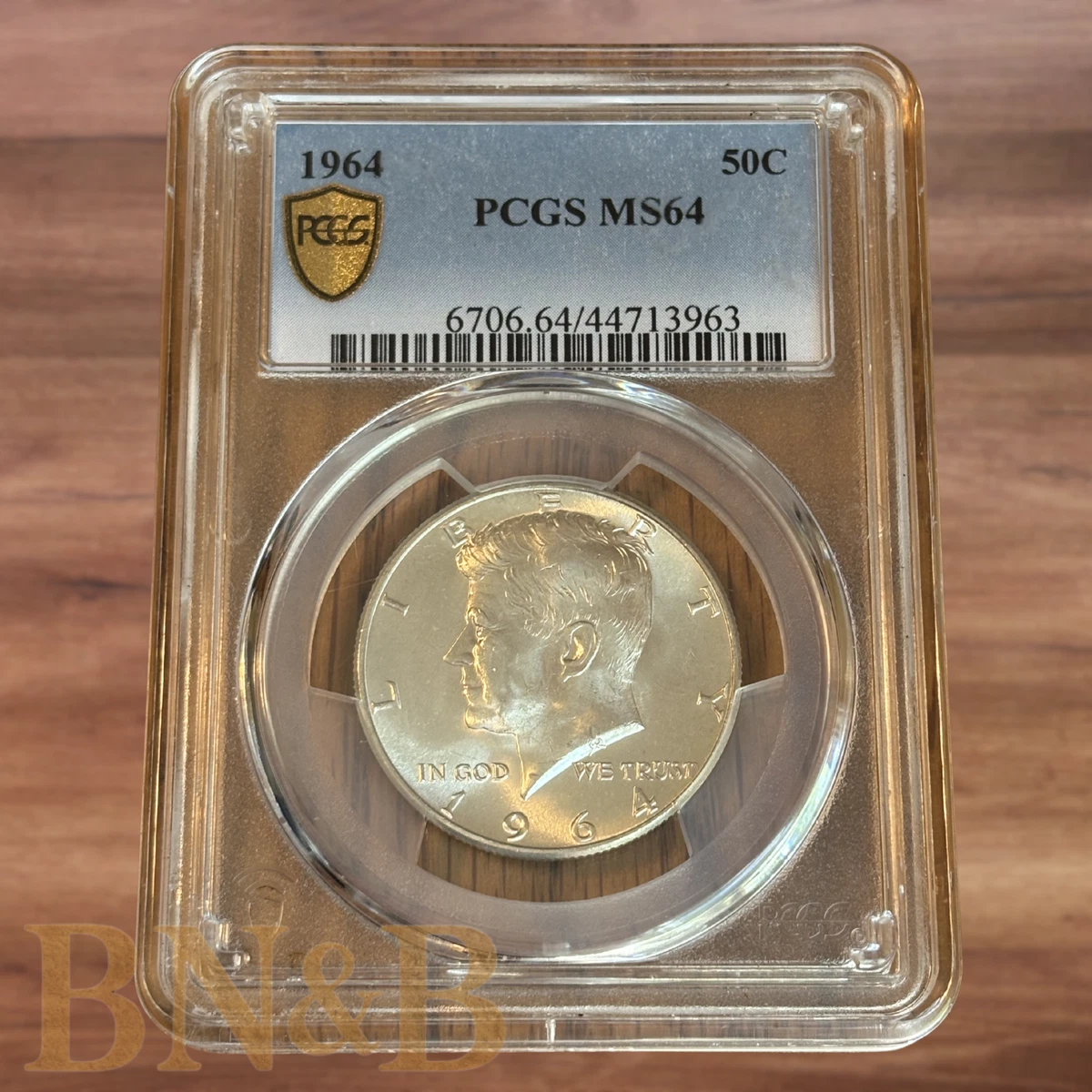 PCGS Certified MS 64 Graded 1964 Kennedy US Half Dollars (1964-Now