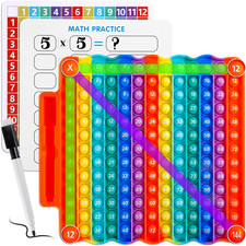 Multiplication Table Game Pop Fidget Learning Toy Educational Math Game Board wi