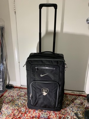 Nike Departure Roller Wheeled Upright Carry-On Luggage Suitcase Pinstripe 22 