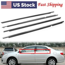4pcs Chrome Window Door Weatherstrip Mounding Trims For Toyota Corolla 2009-2012 4pcs Chrome Window Door Weatherstrip Mounding Trims For Toyota Corolla 2009-2012