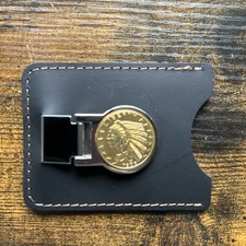 Money Clip Wallet for Credit Cards, I.D., Etc  Men  s  Approximately 3.75  X 3  