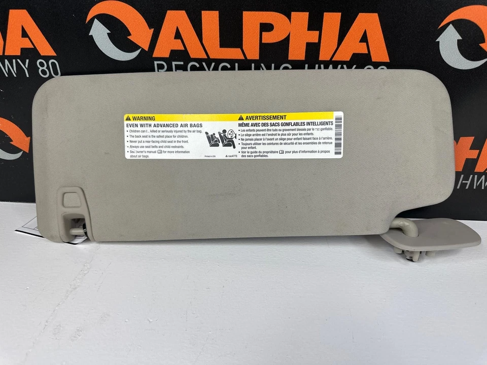 07 GMC YUKON XL 1500 Sun Visor Right Rh Sun Visor Foto 4 de 4