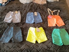 Boys Next Shorts Bundle X 6 Pairs - Aged 12-18 Months - Brand New With Tags