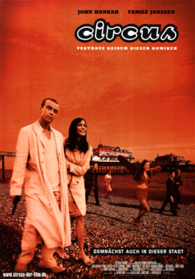 Circus ORIGINAL A1 Kinoplakat gerollt John Hannah / Fred Ward / Famke Janssen