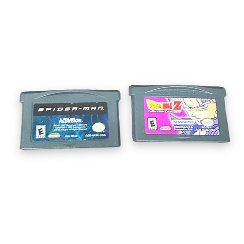 Lot Dragon Ball Z, Activision Spider-Man 3, Nintendo Card for Game Boy Advance