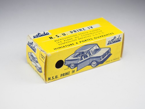SOLIDO - 127 - NSU Prinz IV - Bleu intérieur brun - En boite - Foto 8 di 12