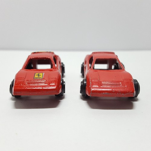 Vintage Lot 2 Different Tootsie Toy Red Ferrari 308 2" Diecast - China - Picture 2 of 9