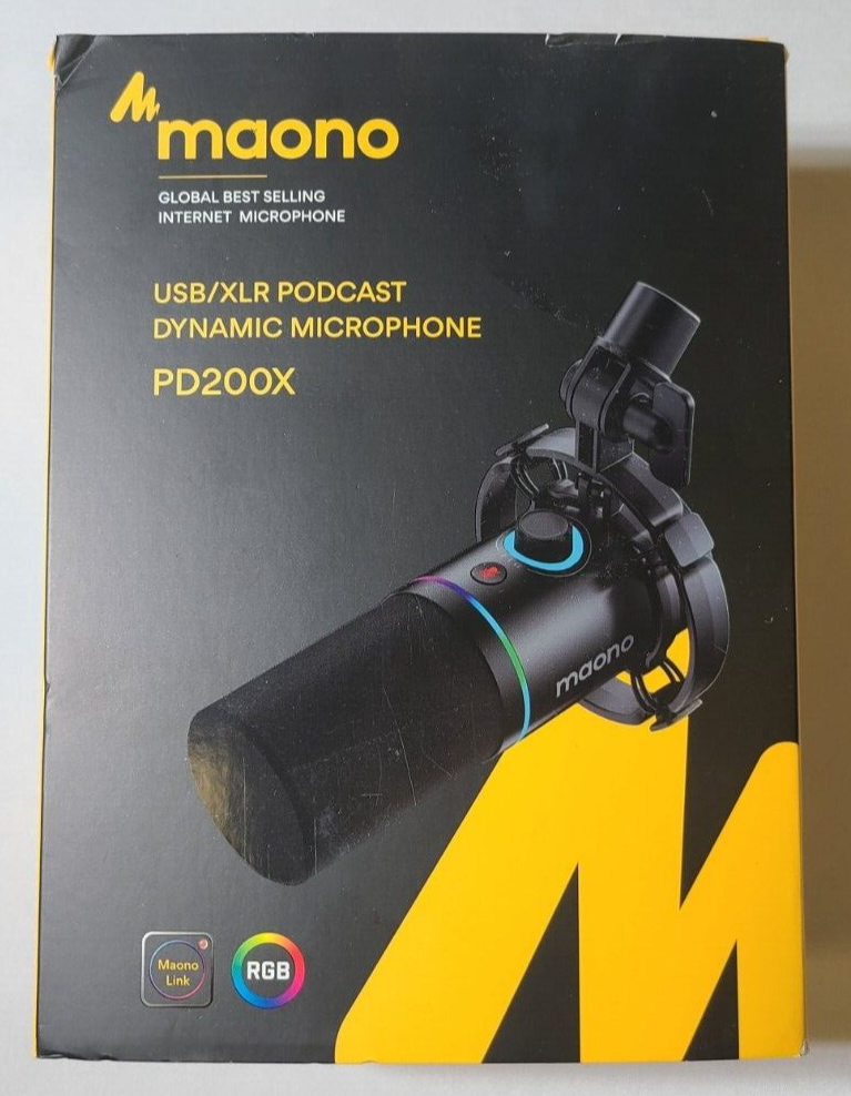 Maono PD200X USB/XLR Podcast Dynamic Microphone (Black) | eBay