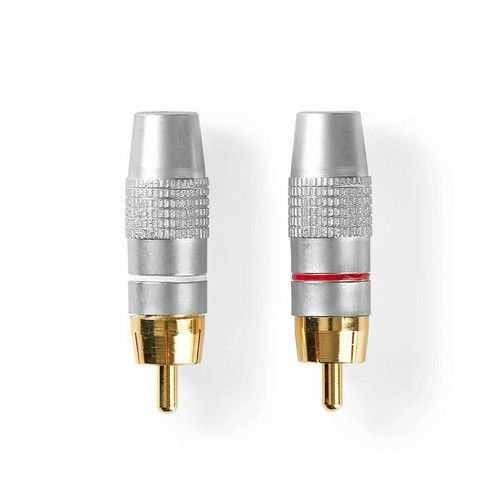 2x Metal RCA Phono Male Plug Solder Connector Adapter Terminal AV eBay