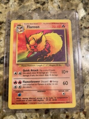1999 flareon pokemon card value Flareon [1st Edition] #19 Prices | Pokemon Jungle
